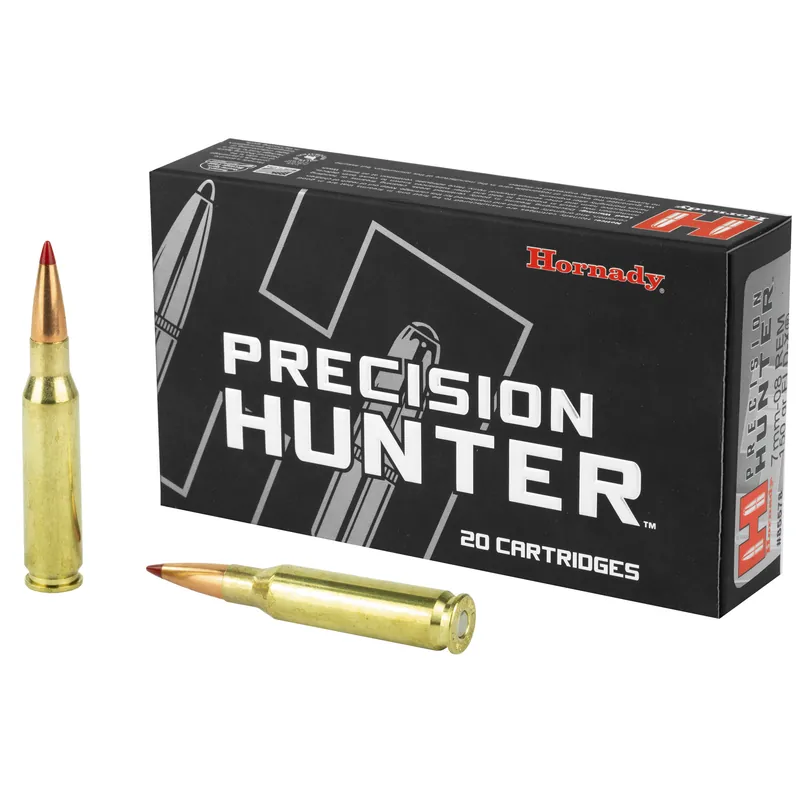 Hornady Precision Hunter 7mm-08 150 Grain ELD-X Ammunition - 20 Rounds