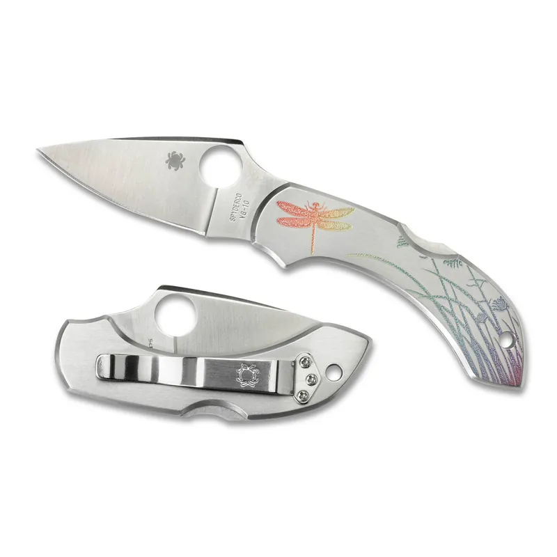 Spyderco Dragonfly Stainless Tattoo Plain Edge Knife