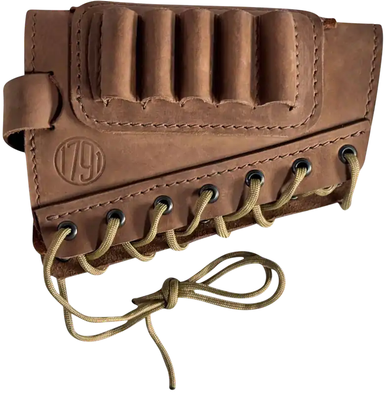 1791 Gunleather Brown Butt Cuff Ammo Holder for .30-06 Rifle
