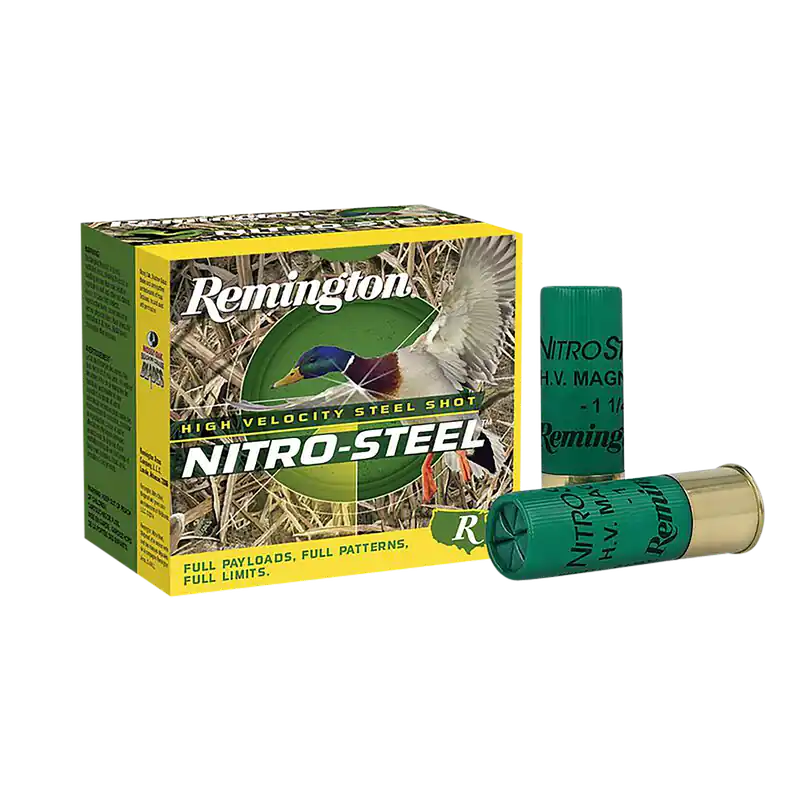 Remington Nitro-Steel High Velocity 12 Gauge 3" 2 Shot Ammunition - 25 Rounds per Box