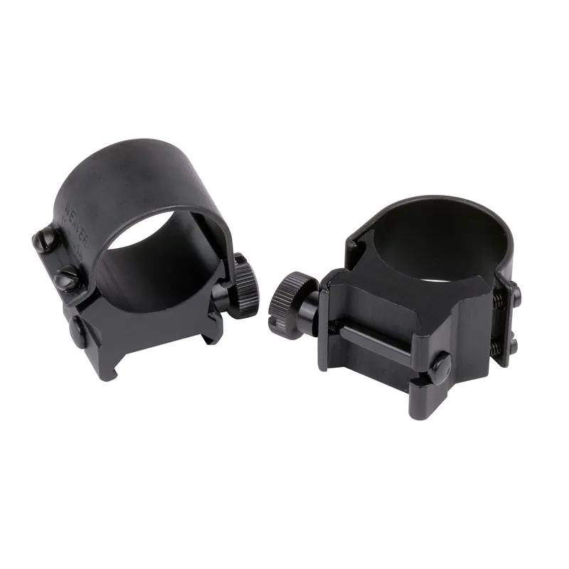 Weaver 1" High Matte Top Mount Rings