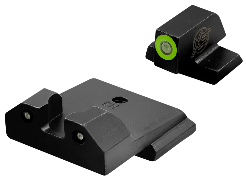 XS Sights R3D Night Sights for Smith & Wesson - Black with Green Tritium Front & Rear Sights