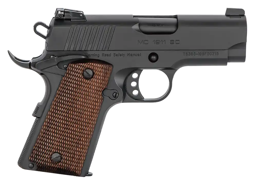 EAA GIRSAN MC1911 SC Compact 9mm Luger Pistol, Optic Ready, Black Aluminum Frame, Laminate Grips