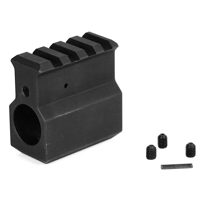 LBE .750 Gas Block with Rail - Black