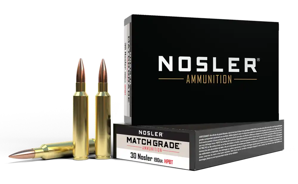 Nosler 60029 Match Grade 30 Nosler 190gr HPBT 20/Box
