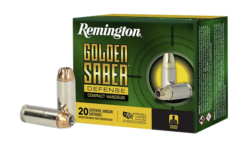 Remington Golden Saber Defense 10mm Auto 180gr JHP Ammo - 20/Box