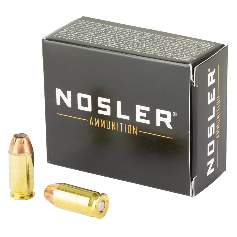 NOSLER ASP .45 ACP 230 Grain Jacketed Hollow Point Ammunition - 20 Rounds/400 Rounds