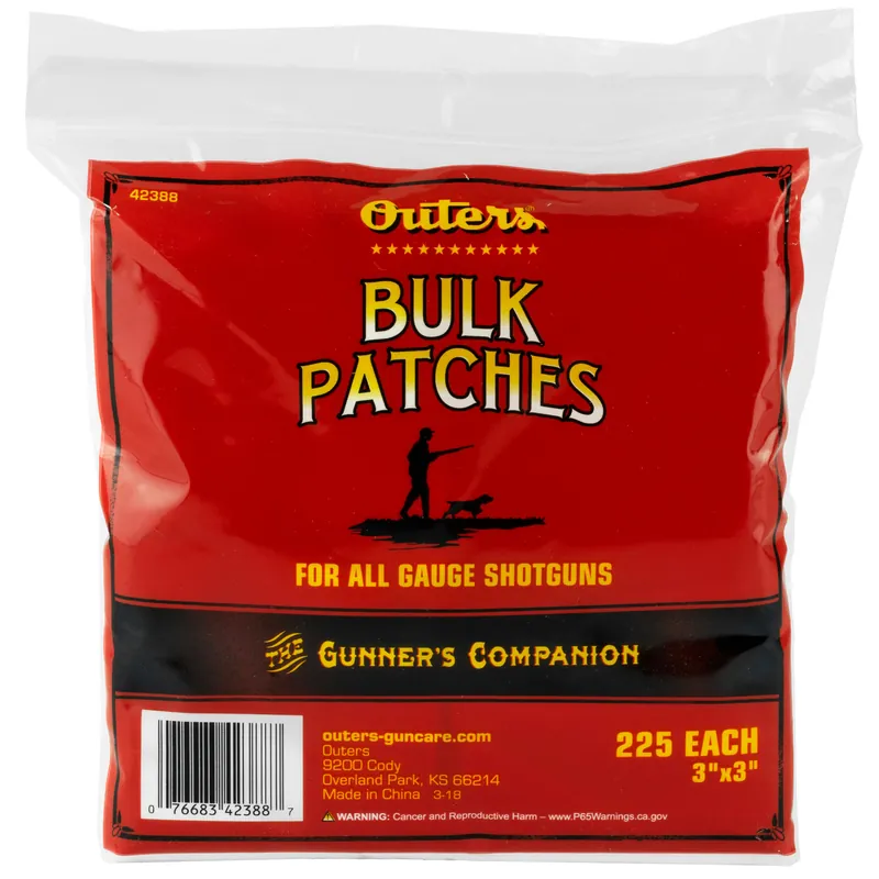 OUTERS PATCHES SHOTGUN 225 COUNT