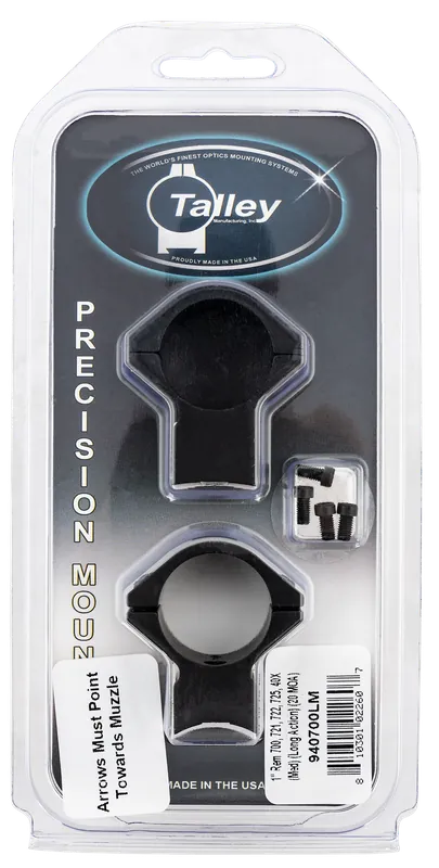 Talley 940700LM 1" Scope Mount/Ring Combo for Remington Long Action 20 MOA