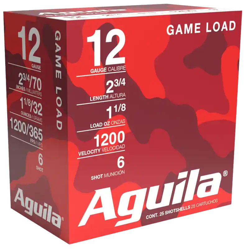 Aguila 12 Gauge Birdshot 6 Shot 25 Rounds