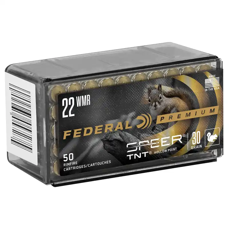 Federal Premium 22 WMR 30 Grain JHP Ammunition - 50 Rounds per Box, 3000 Rounds per Case