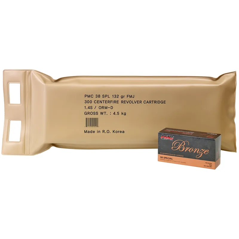 PMC Bronze 38 Special 132 Grain FMJ 6 Box Bulk Pack