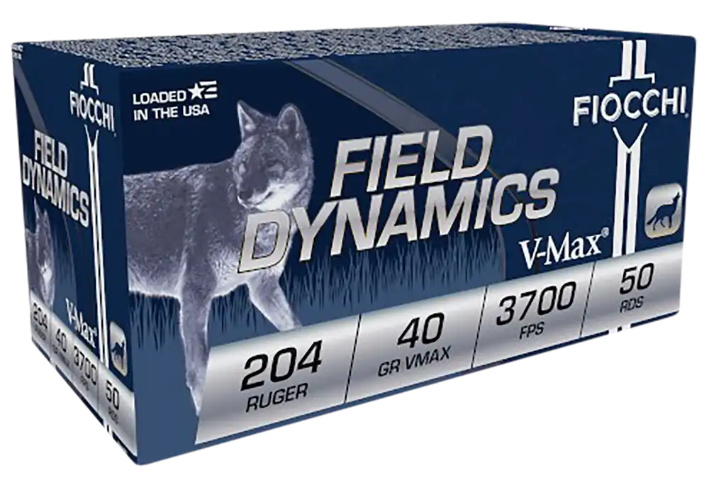 Fiocchi Field Dynamics .204 Ruger 40gr V-Max Ammo - 50 Box/20 Case