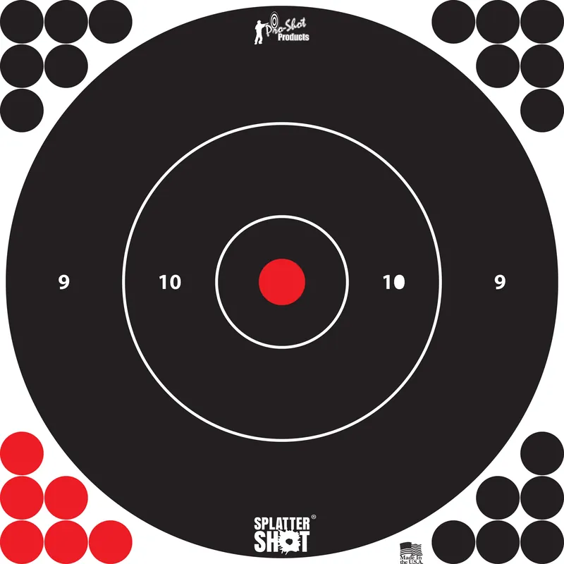 Pro-Shot SplatterShot 12" Bullseye Targets 5-Pack