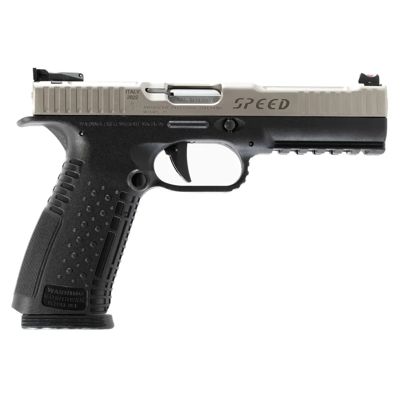 AMPF Strike One 9mm Pistol, 5" Barrel, 10-Round, Stainless Steel