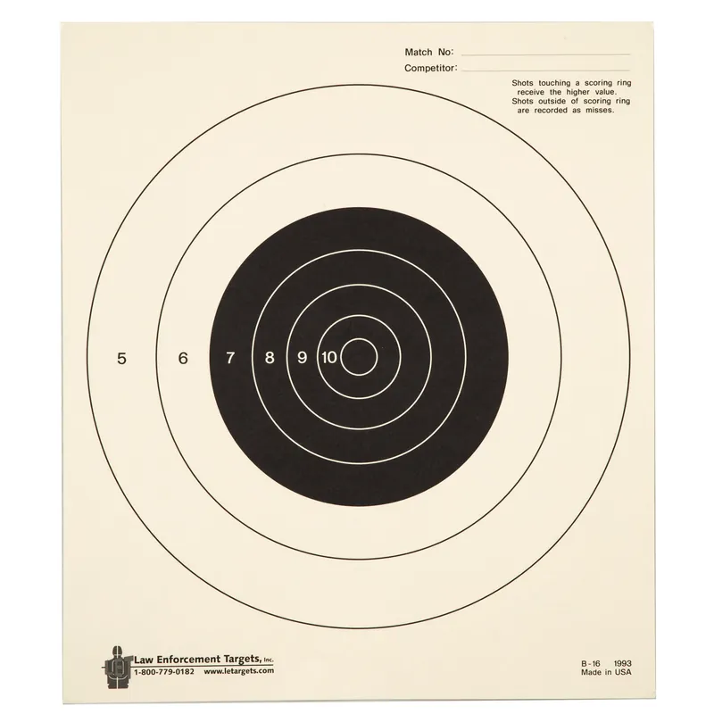 Action Target Bullseye Tag Paper 100 Pack