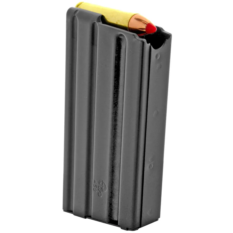 5-Round 450 Bushmaster Stainless Steel Black Magazine