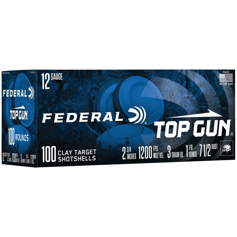 Federal Top Gun 12 Gauge 2.75" #7.5 Shot - 100/200 Rounds