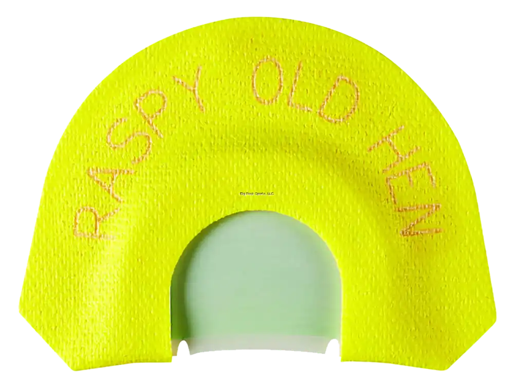 HS Strut Raspy Old Hen Double Reed Turkey Call - Yellow Infinity Latex