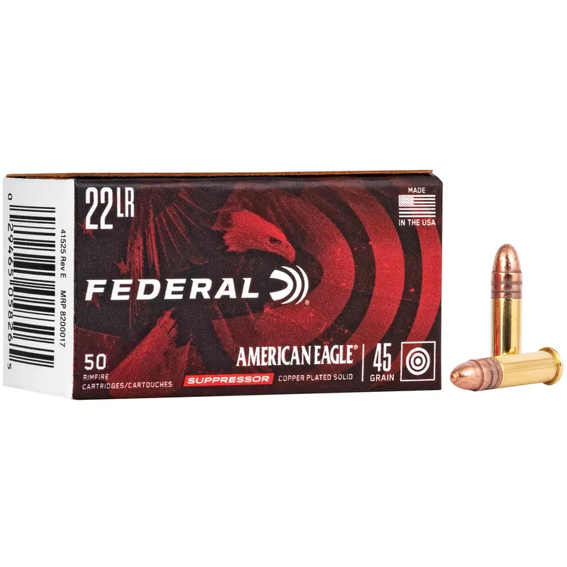 FED AE Suppressor .22LR 45gr FMJ 50 Rounds