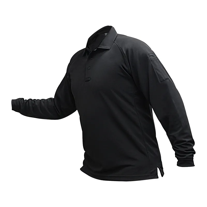 VERTX Coldblack Long Sleeve Polo Black XS
