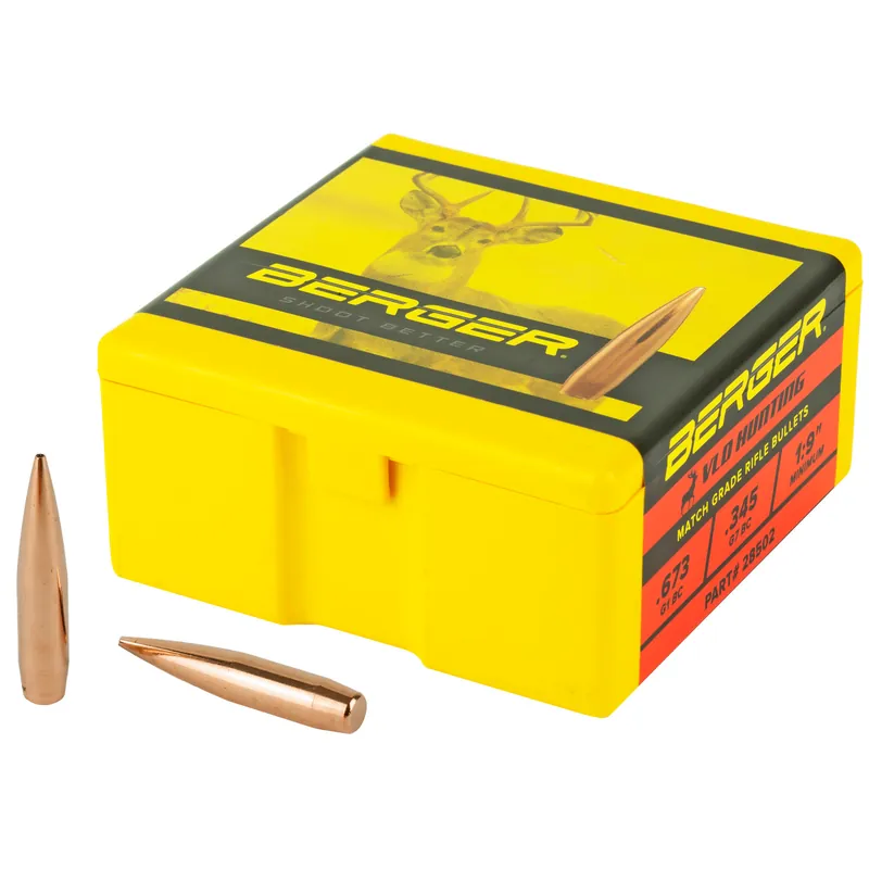 BERGER .284 180 Grain Hunting VLD Bullets - 100 Count