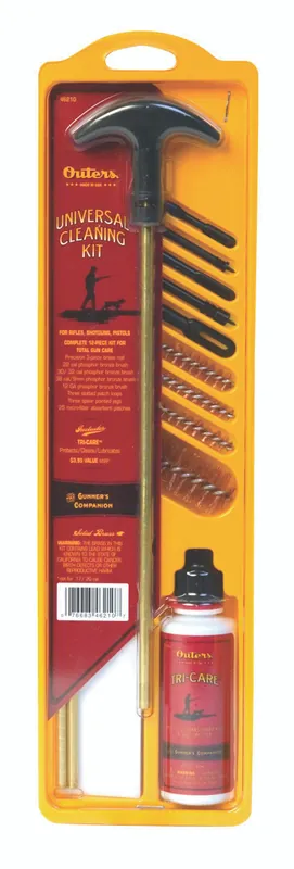OUTERS Universal Rifle/Pistol/Shotgun Cleaning Kit with Brush