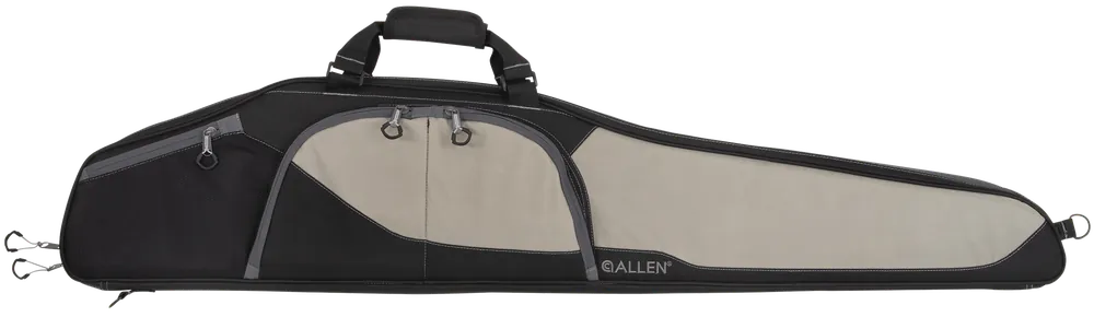 Allen 68246 Sawatch 46" Rifle Case - Black with Tan Accents, Foam Padding, Accessory Pockets, Lockable Zippers, Plush Lining