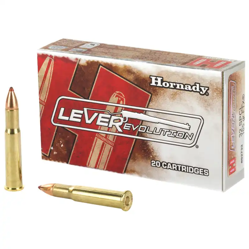 Hornady Leverevolution .32 SPL 165 Grain Ammunition - 20 Rounds/200 Rounds