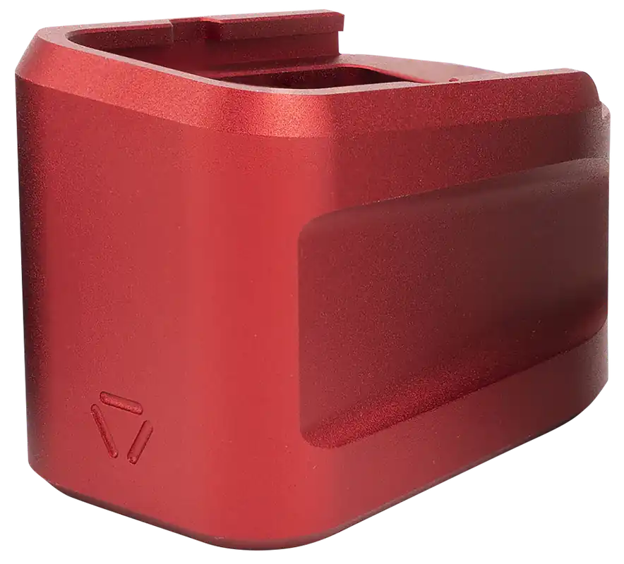 Strike Industries Red Extended Mag Plate for Glock G19 6061 T-6 Aluminum