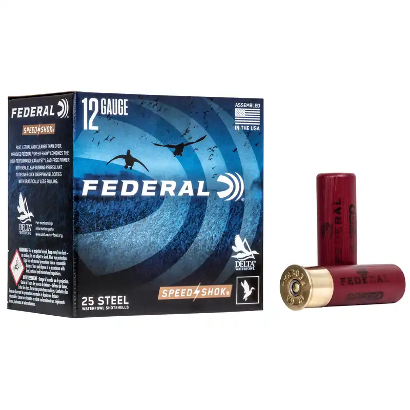 Federal Speed-Shok 12 Gauge 3" #4 Shot 25 Rounds/250 Rounds Case