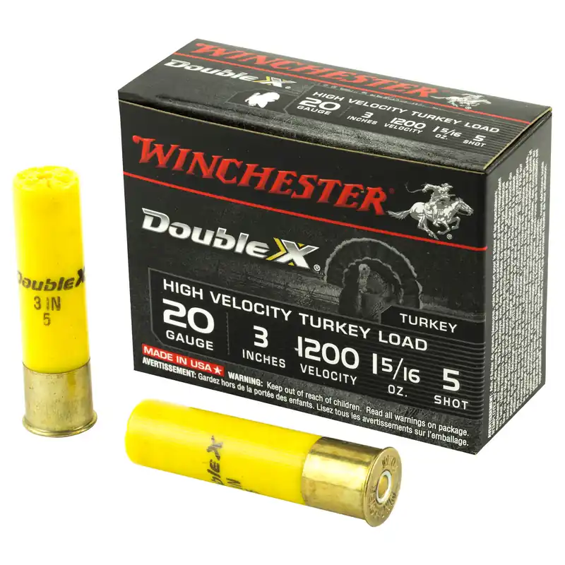Winchester Double X High Velocity Turkey 20 Gauge 3" #5 Shot 10/100