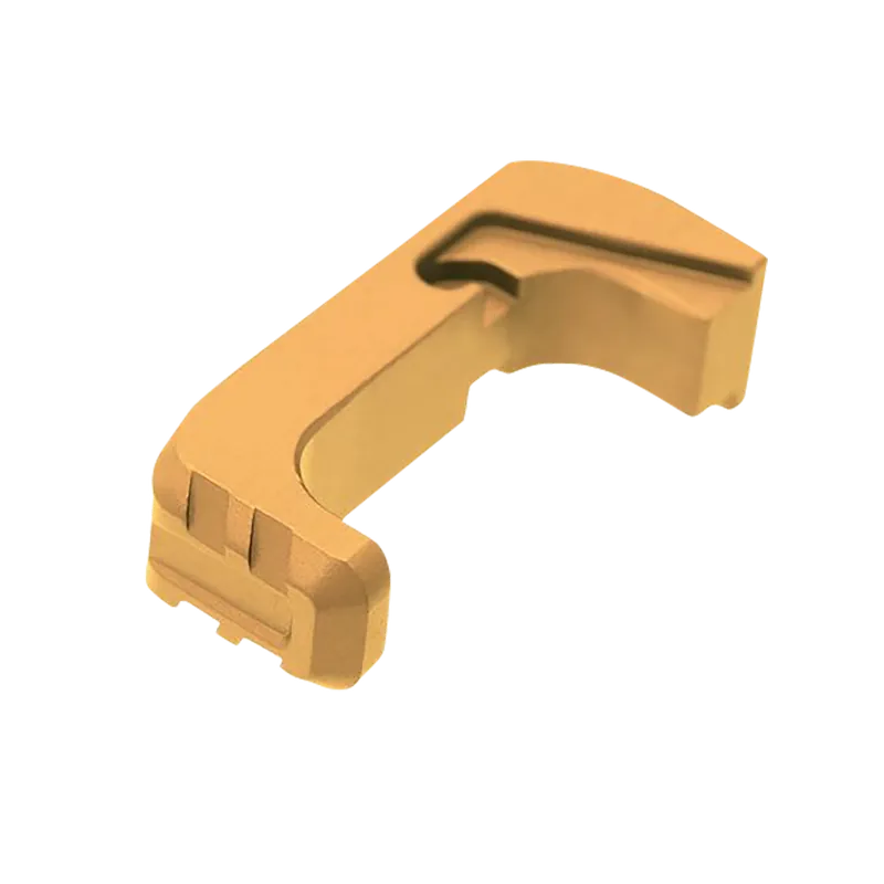 Tyrant CNC Gold Aluminum Extended Magazine Release for Glock 43x/48