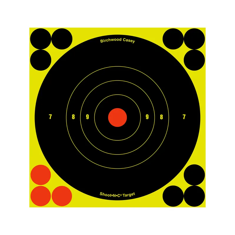 B/C Shoot-N-C Round Bullseye Target 12-6"