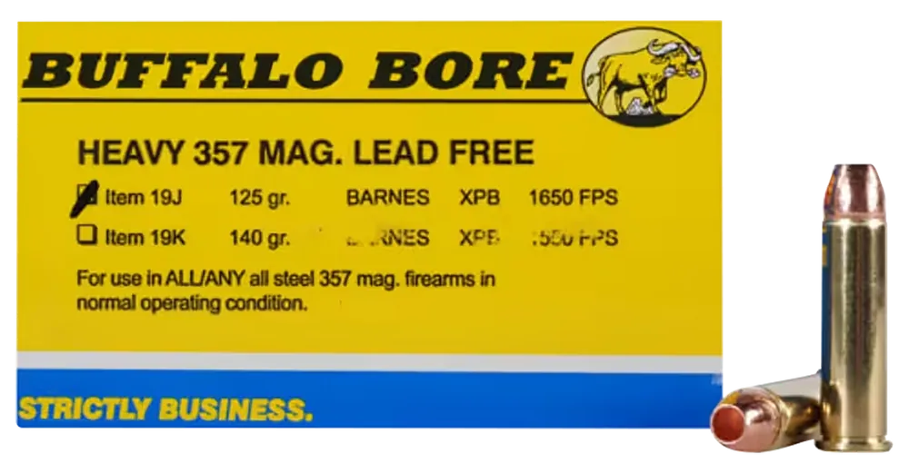 Buffalo Bore 357Mag 125gr Lead-Free Ammo - 20/Box