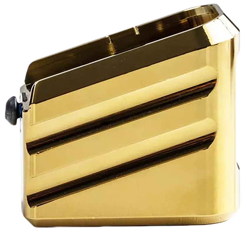 Gold Aluminum Magazine Extension for Glock 19/23/32 Gen 1-5 - Cross Armory CRG+0MEG19GD