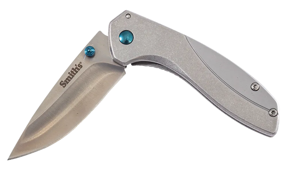 Smiths Products 51245 Noesis 2.75" Folding Knife with Satin Blade and Stainless Steel Handle