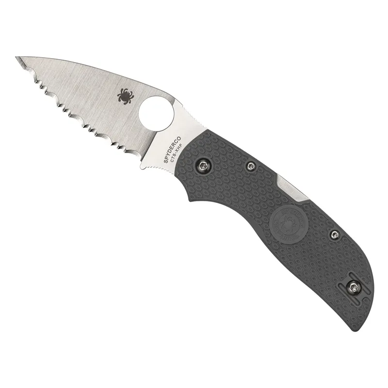 SPYDERCO CHAPARRAL Lightweight Gray FRN Handle Knife