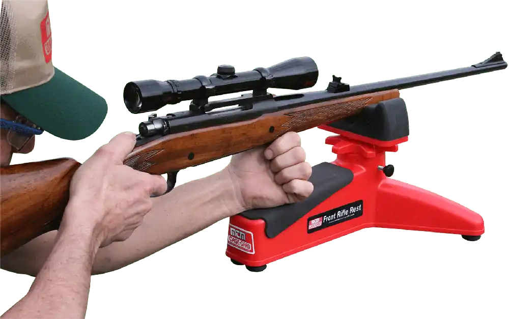 MTM Case-Gard FRR30 Front Rifle Rest in Red Polymer