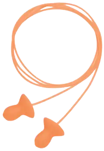 Howard Leight R01522 Corded Foam Ear Plugs, 26 dB, Behind-The-Neck, Orange, 2 Pairs