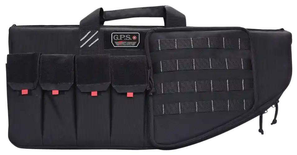 GPS T30ARB 30" Tactical AR Case - Black 1000D Nylon, Lockable, with Mag & Storage Pockets