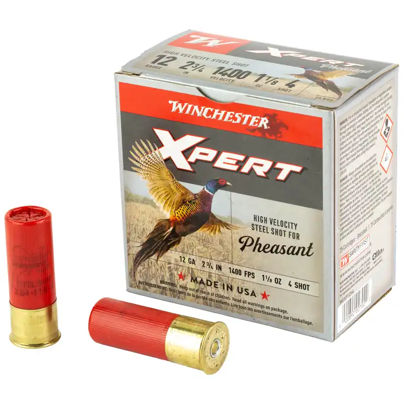 Winchester Xpert Steel 12 Gauge 2-3/4" #4 Shot 25 Rounds/250 Case