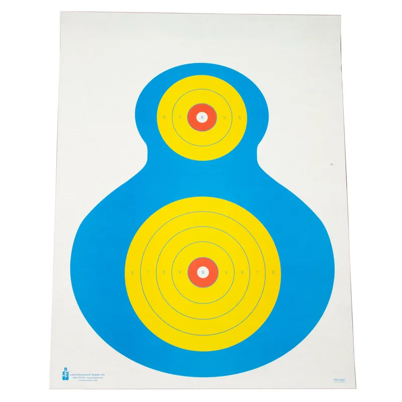 Colorful Silhouette Action Target 100-Pack