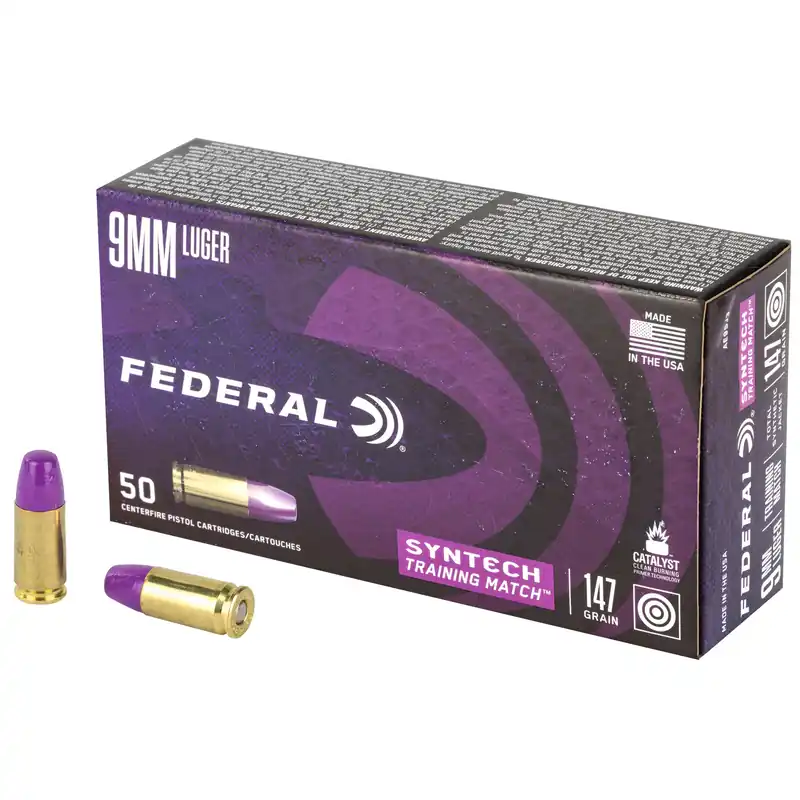 Federal American Eagle 9mm 147 Grain Training Match TSJ 50 Rounds/500 Rounds