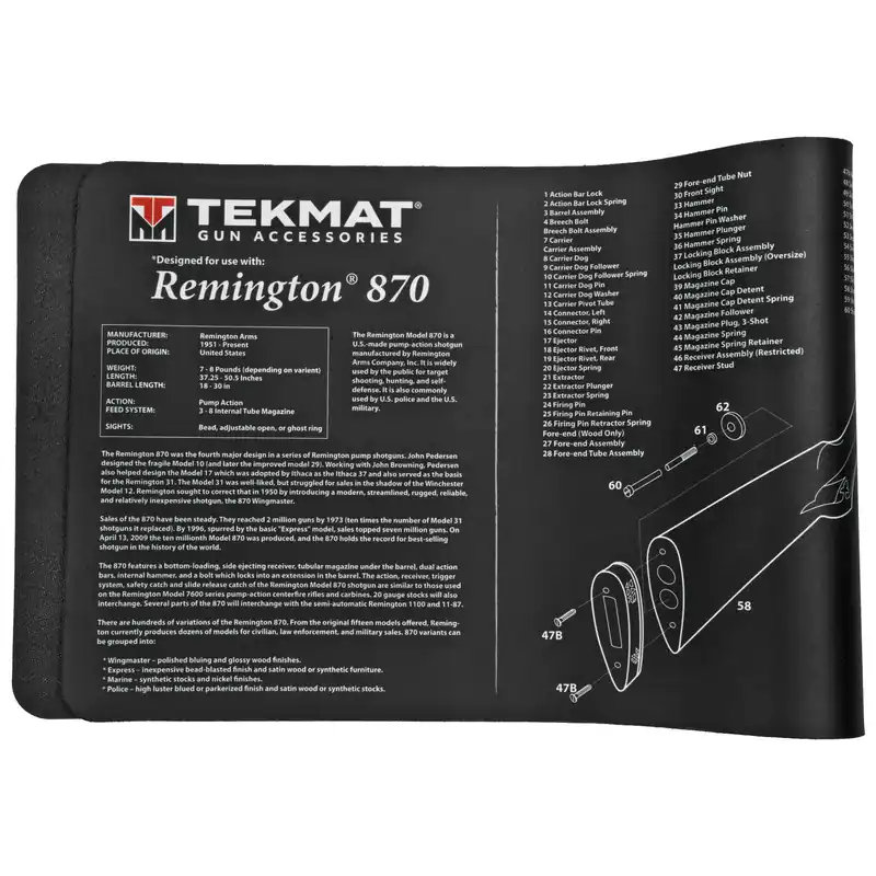 Remington 870 Shotgun Cleaning Mat by TekMat