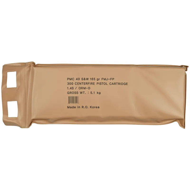 PMC Bronze 40 S&W 165 Grain FMJ - 6 Box Bulk Pack
