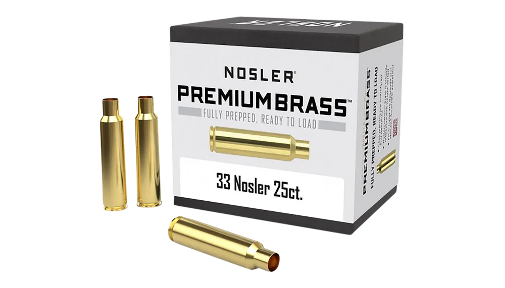 Nosler 10222 Premium Unprimed 33Nosler Rifle Brass - 25 Count