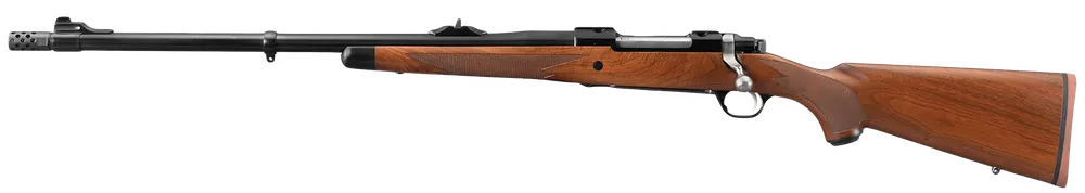 Ruger Hawkeye African Left-Handed .375 Ruger Rifle with Satin Blued Finish and Walnut Stock