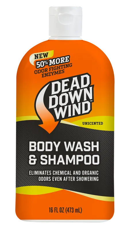 Dead Down Wind Odor Eliminator Shampoo & Body Wash, Unscented, 16 oz