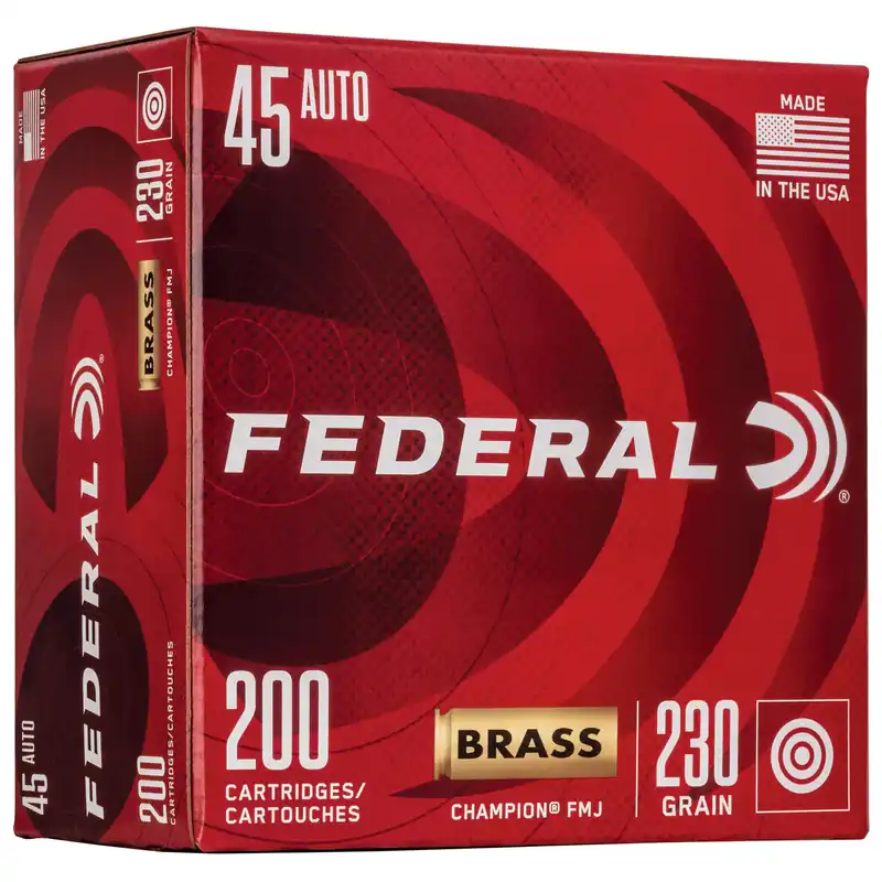 Federal Champion .45 ACP 230 Grain FMJ - 200 Rounds